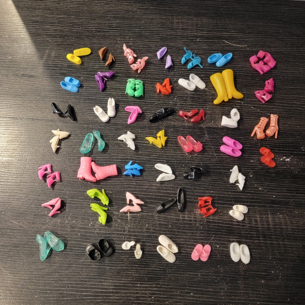 Barbie doll shoes lot